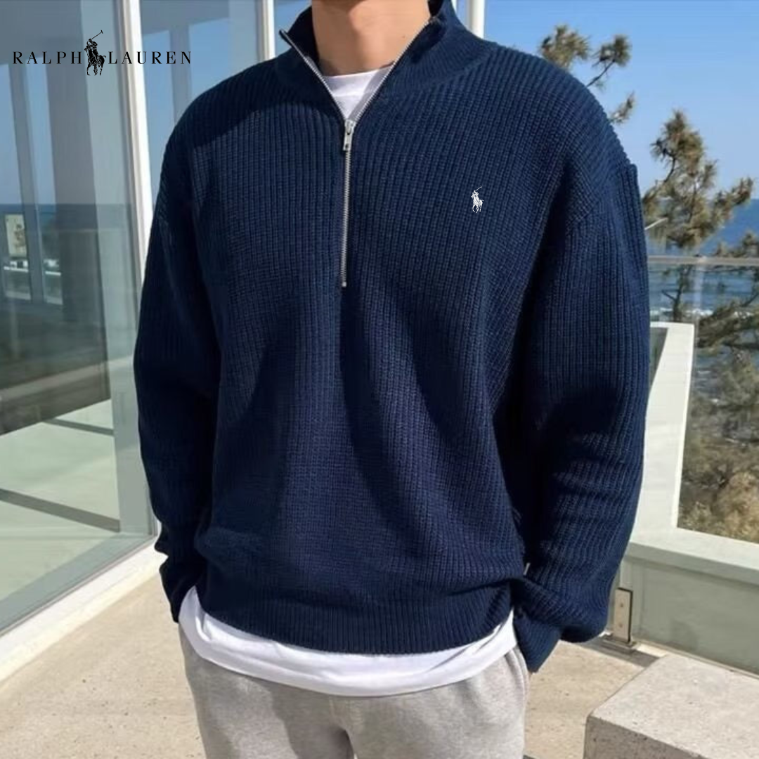 JEONJU Half Zip Sweater